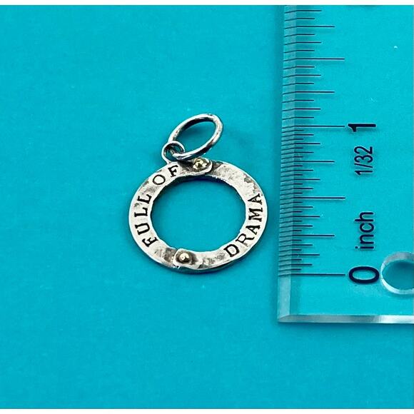 Waxing poetic sterling silver charm - Picture 1 of 3
